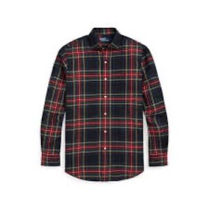 Men’s Ralph Lauren Classic Fit Plaid Twill Shirt Red/Dark Blue